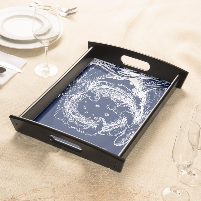 The Rubaiyat of Omar Khayyam Creation Serving Tray (Front)