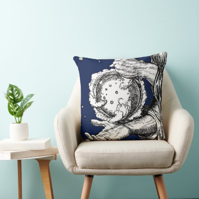The Rubaiyat of Omar Khayyam Creation Throw Pillow (Chair)