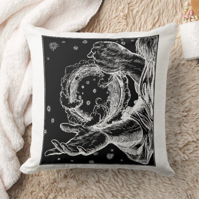 The Rubaiyat of Omar Khayyam Creation Throw Pillow (Blanket)