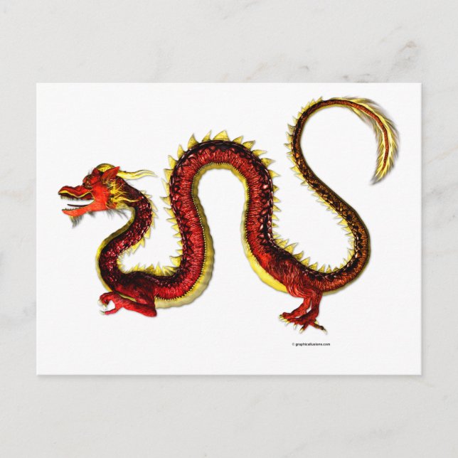 The Ruby Dragon Postcard (Front)