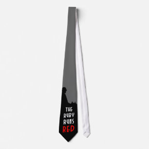The Ruby Runs Red Logo Tie