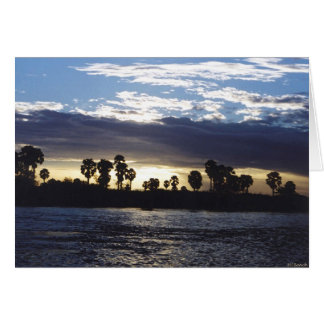 The Rufiji River at Sunset Cards