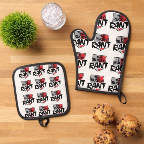 The Rugby Rant Oven Mitts Oven Mitt  Pot Holder Set