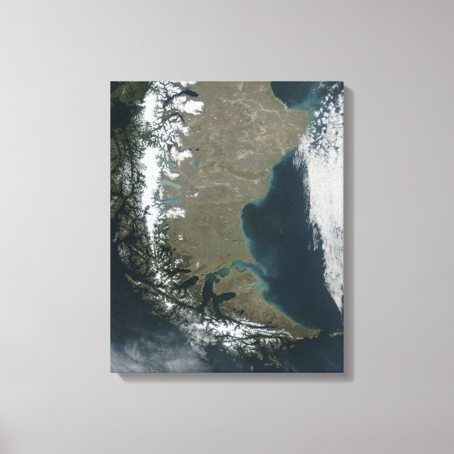 The rugged, snow-capped Andes Canvas Print (Front)