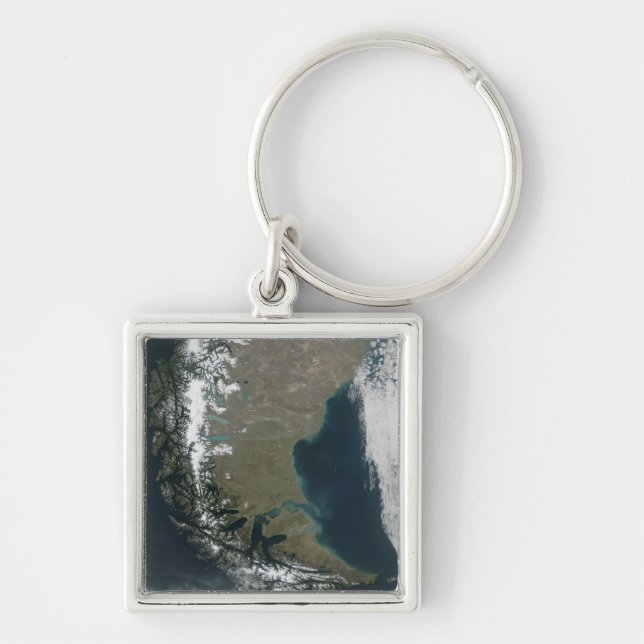 The rugged, snow-capped Andes Keychain (Front)