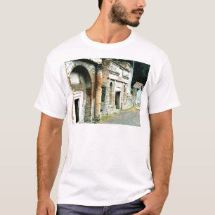 The Ruins of Pompeii - marketplace with temples T-Shirt