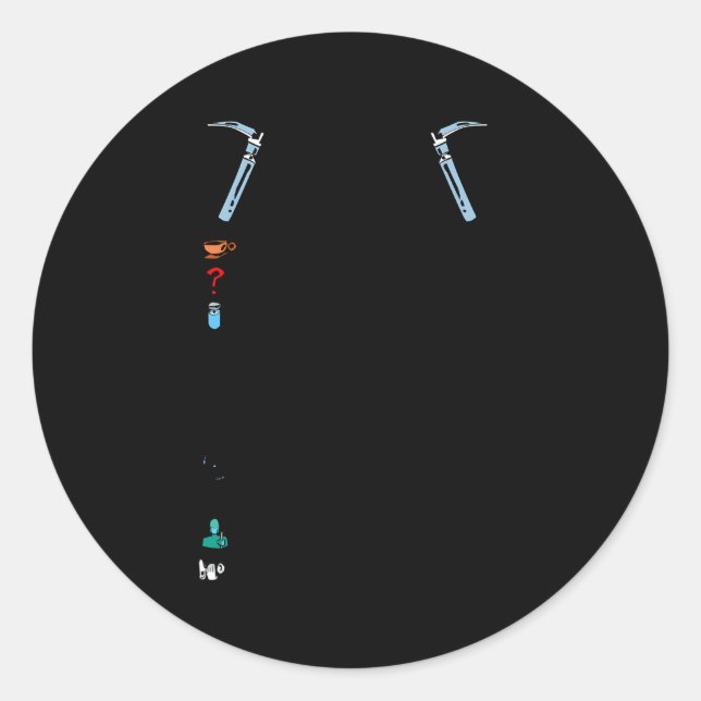 The Rules Of Anesthesia Classic Round Sticker (Front)