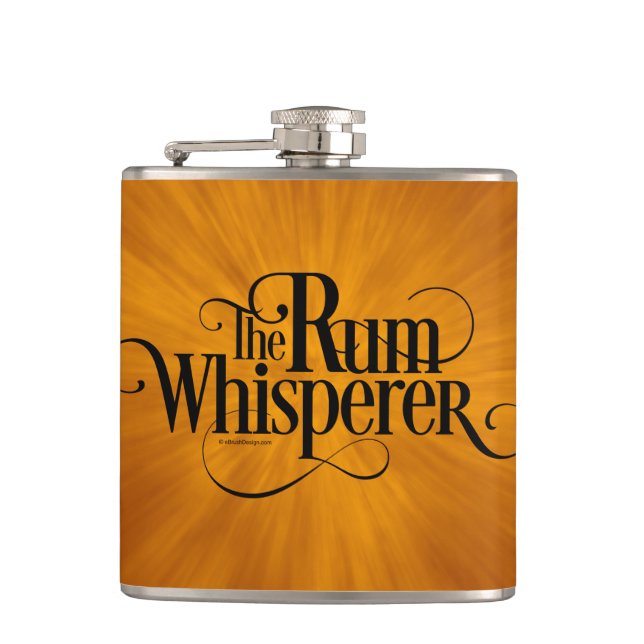 The Rum Whisperer Flask (Front)