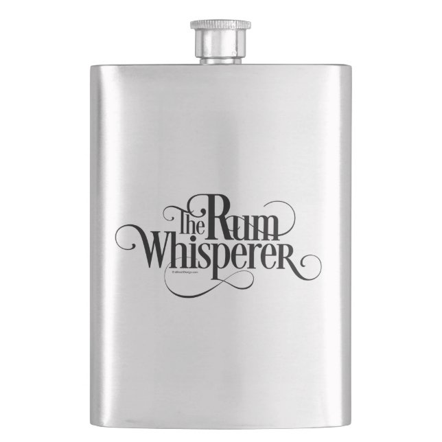 The Rum Whisperer Flask (Front)