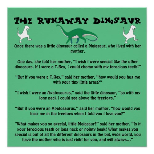 The Runaway Dinosaur Poster