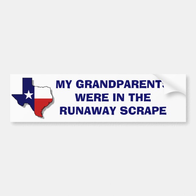 THE RUNAWAY SCRAPE BUMPER STICKER (Front)