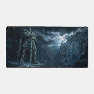The Rune Sentinel – Colossal Armored Guardian Desk Mat