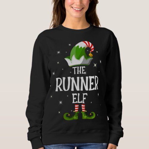 The Runner Elf Family Matching Group Christmas Sweatshirt