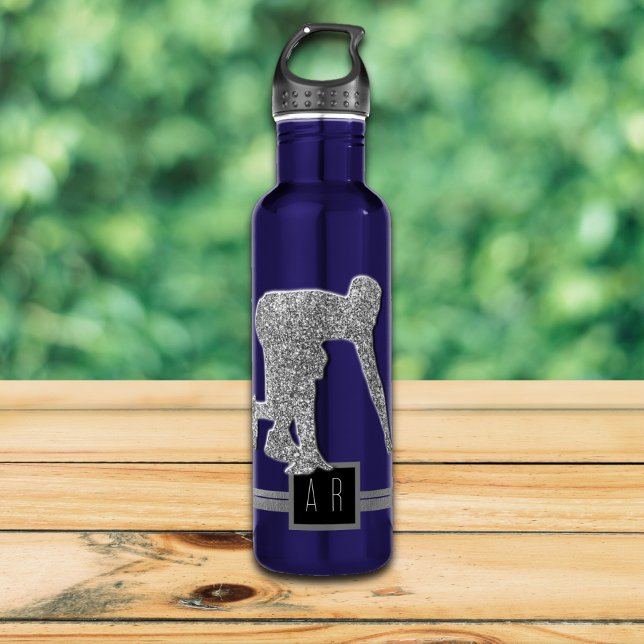 The runner -  Sports Monogrammed Stainless Steel Water Bottle (Creator Uploaded)