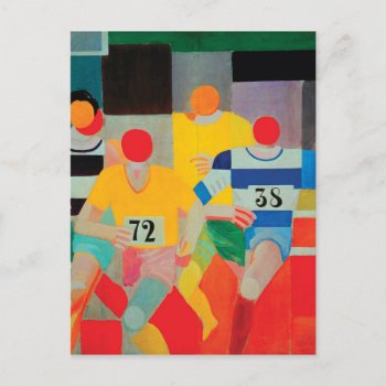 The Runners By Robert Delaunay Postcard by colorfulworld at Zazzle