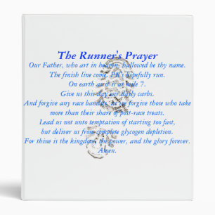The Runner's Prayer 1" Binder