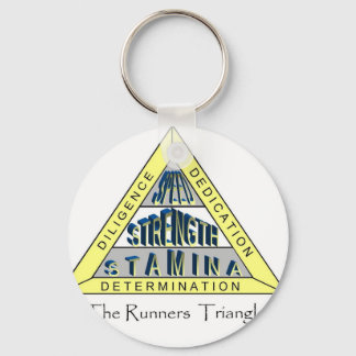The RUNNER'S TRIANGLE Keychain