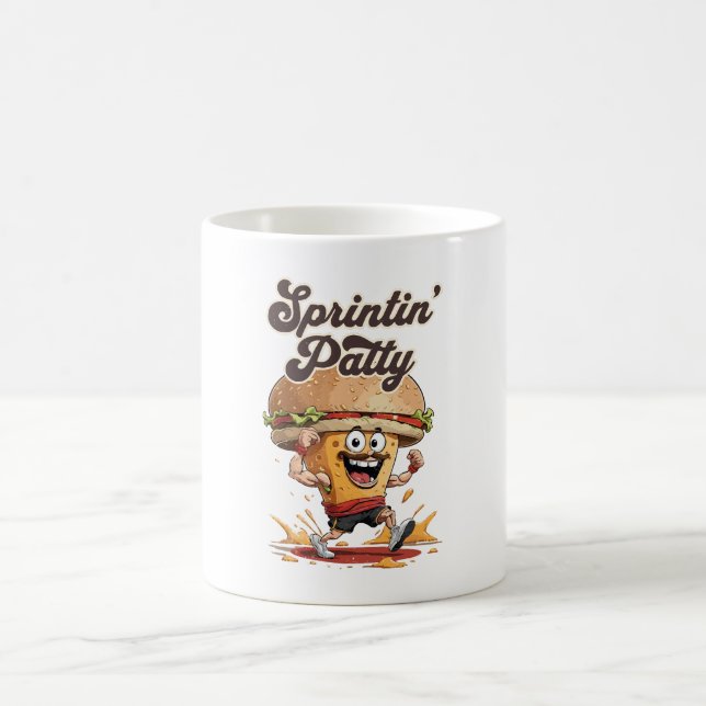 The Running Cheeseburger Coffee Mug (Center)