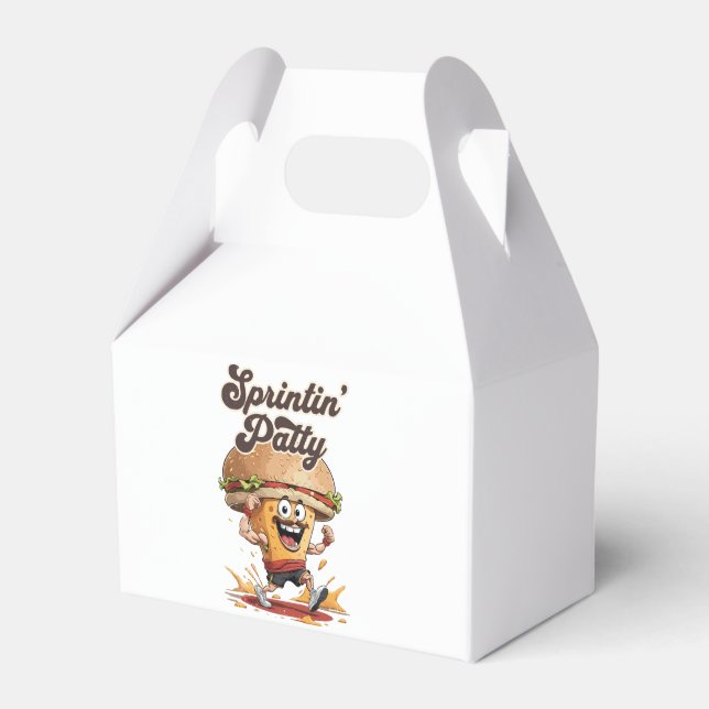 The Running Cheeseburger Favor Boxes (Front Side)