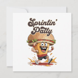 The Running Cheeseburger Invitation