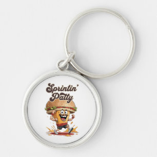 The Running Cheeseburger Keychain