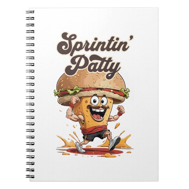 The Running Cheeseburger Notebook (Front)