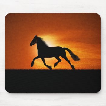 The Running Horse Mouse Pad by vladstudio at Zazzle