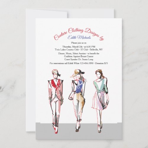 The Runway Fashion Show Invitation