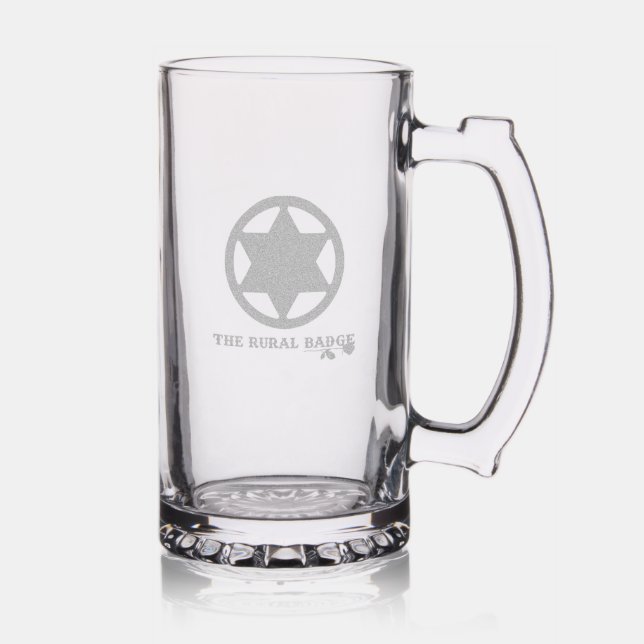 The Rural Badge Beer Stein 25 oz (Glassware)