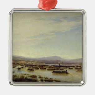 The Russian Army crossing the Danube Metal Ornament