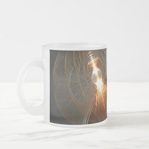 The Russian Moon Landing Frosted Glass Coffee Mug