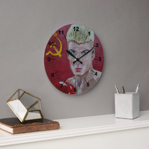 The Russian Painting by Alfred Fox Large Clock