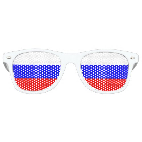 The Russian tricolour  Flag of Russia Retro Sunglasses
