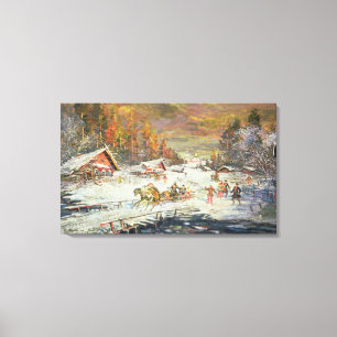 The Russian Winter, 1900-10 Canvas Print