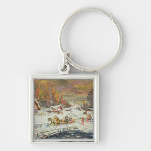 The Russian Winter, 1900-10 Keychain