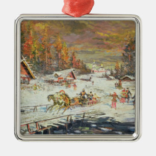 The Russian Winter, 1900-10 Metal Ornament
