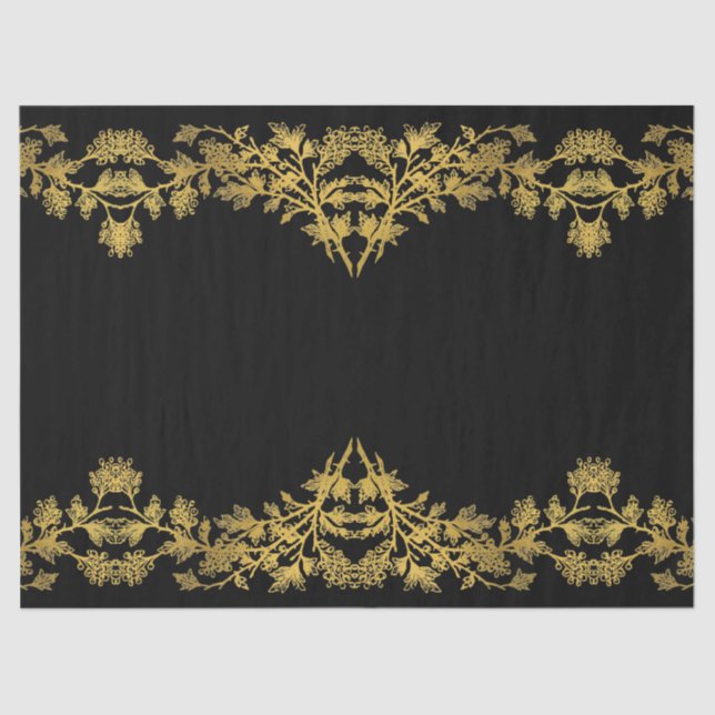 The Rustic Black Gold Collection - Tissue Paper (Front)