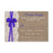 The Rustic Blue Bow Wedding Collection RSVP Card
