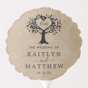 The Rustic Heart Tree Wedding Collection Balloon