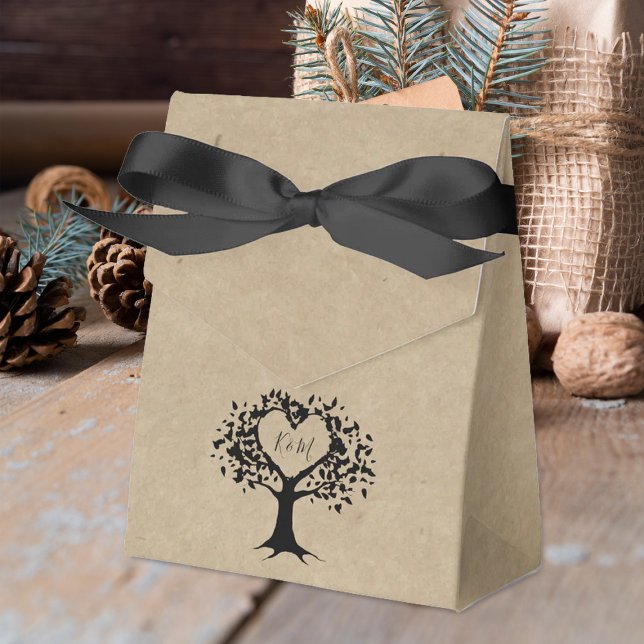 The Rustic Heart Tree Wedding Collection Favor Boxes (Creator Uploaded)