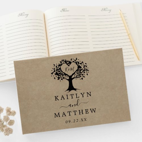 The Rustic Heart Tree Wedding Collection Guest Book