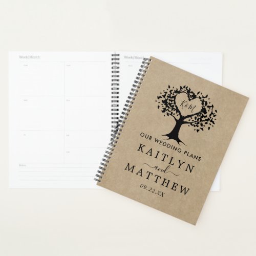 The Rustic Heart Tree Wedding Collection Planner
