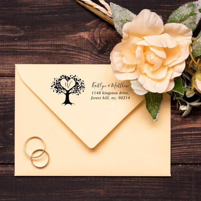 The Rustic Heart Tree Wedding Collection Self-inking Stamp (Creator Uploaded)