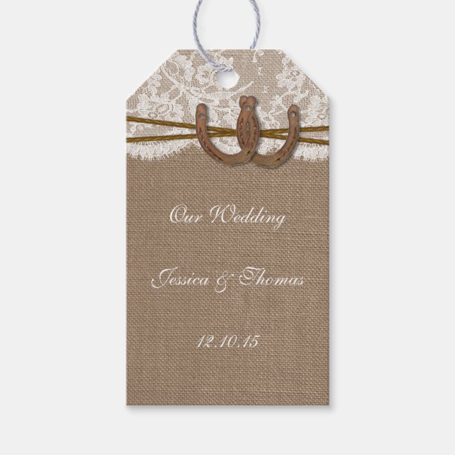 The Rustic Horseshoe Collection Tags (Front)