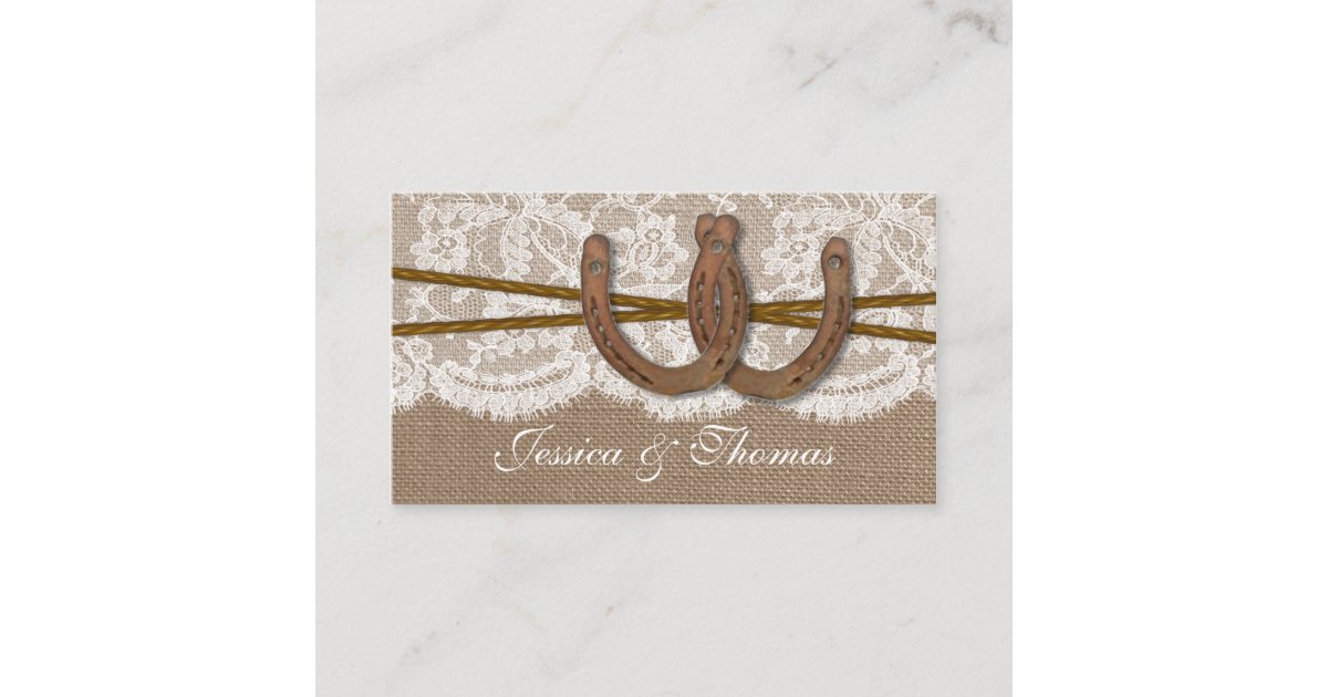 The Rustic Horseshoe Collection Website Cards Zazzle