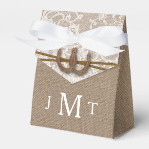 The Rustic Horseshoe Wedding Collection Favor Boxes