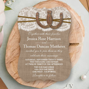 The Rustic Horseshoe Wedding Collection Invitation