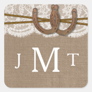 The Rustic Horseshoe Wedding Collection Seals