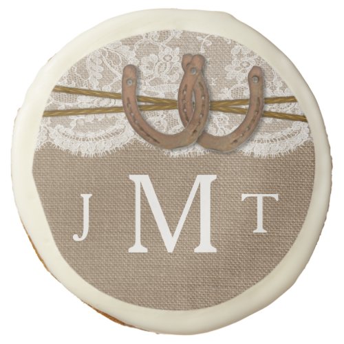 The Rustic Horseshoe Wedding Collection Sugar Cookie