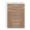 The Rustic Kraft String Lights Wedding Collection